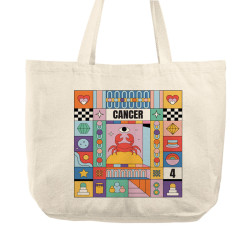 Πολύχρωμα Ζώδια - Καρκίνος (Τσάντα  Αγοράς)